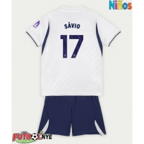 Camiseta Tottenham Hotspur Savio #17 Primera Equipación para niños 2026-27 manga corta (+ pantalones cortos)